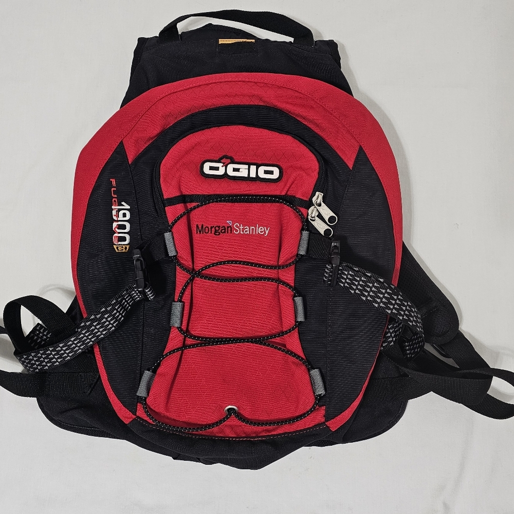 OGIO Sport Fugitive 1900 Backpack Red Black Morgan Stanley Bag Laptop Daypack